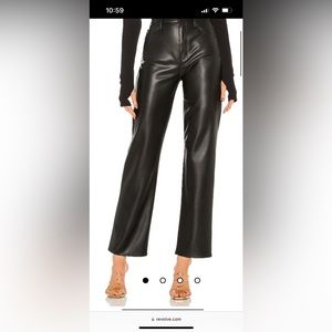 Pistola Straight Leg Pleather Pant